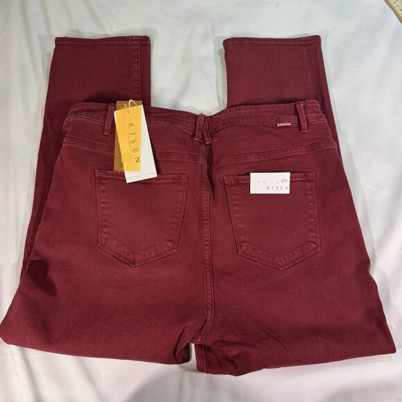 NWT Risen Jeans Straight Leg Blue Size 2XL High Rise “sweet Child Of Wine” - Picture 8 of 8